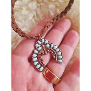 Charming Charlie Faux Turquoise Wrap Bracelet or Choker Necklace Boho Southwest